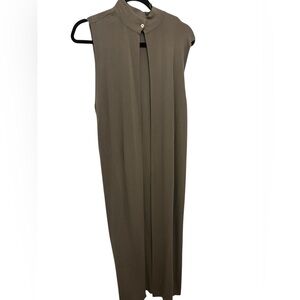 Zara Elegant Brown Sleeveless Poncho